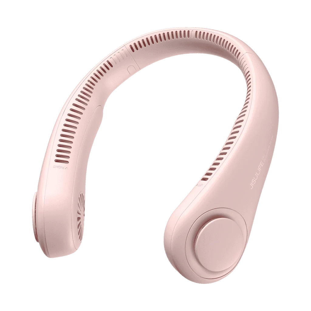 ventilator portabil de gat jisulife life3, autonomie 3-16h, baterie 4000mah, 3 viteze, incarcare rapida, roz